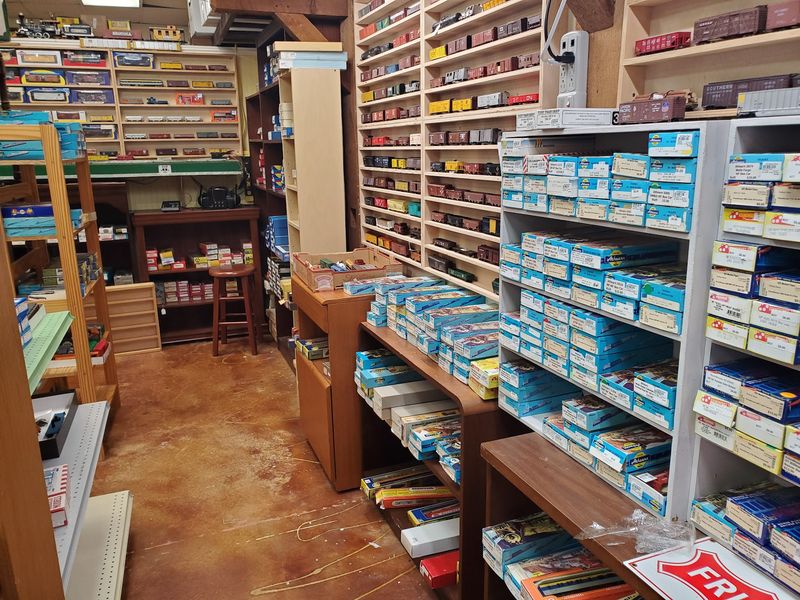 Shelves Stacked High With HO-Scale Favorites