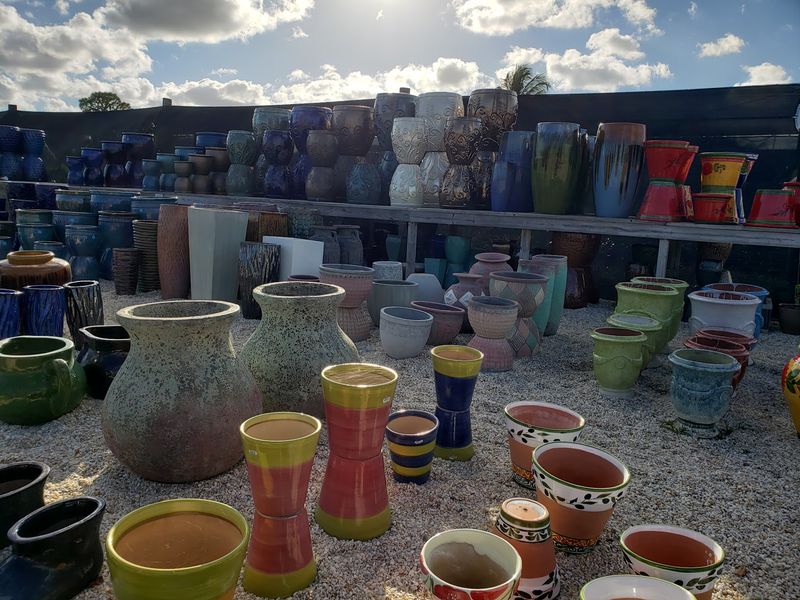 Pottery Stacked Like A Puzzle