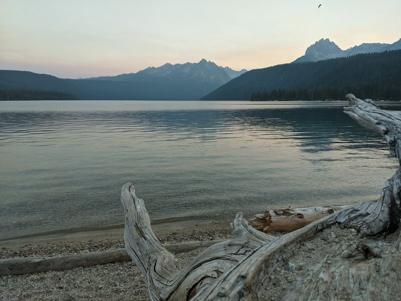 Deep In Idaho's Sawtooths Sits A Lake Where The Peaks Reflect Perfectly At Dawn - Decor Hint Granite Upside Down At Sunrise