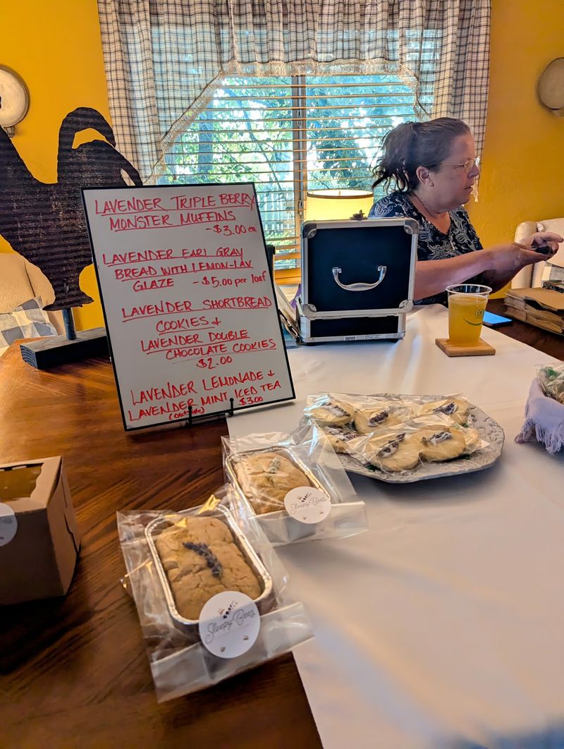 Lavender Lemonade, Iced Tea, and Baked Goods