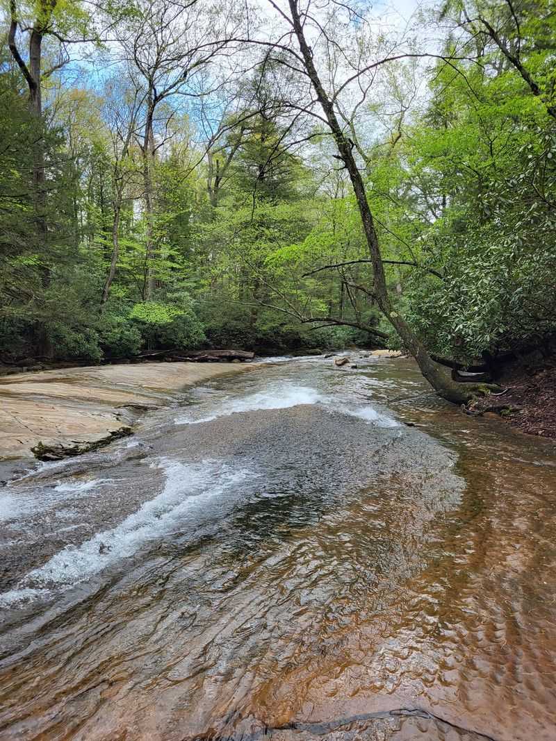 Flat Rock Trail And Its Natural Water Slide
