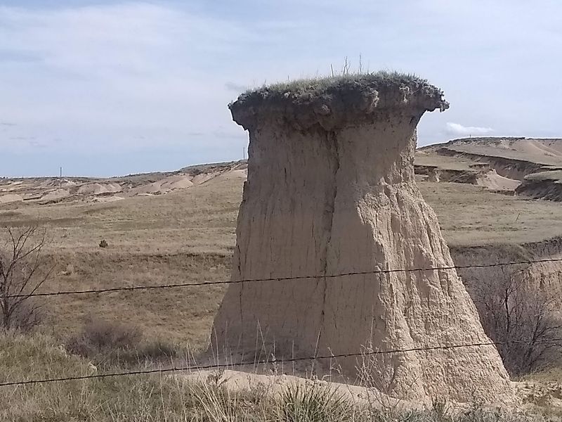 Sandstone Caps Perched on Clay Stems