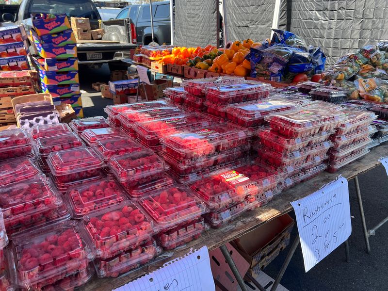 Fresh Produce And Flowers Turn Browsing Into Grocery Shopping