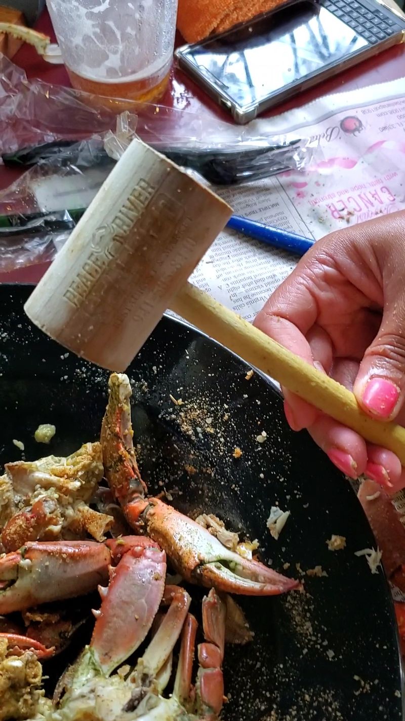 Steamed Blue Crabs and the Mallet Ritual