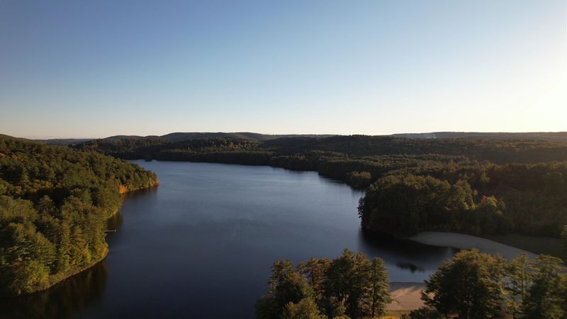 This Enormous Connecticut Reservoir Was Built Over An Entire Forgotten Village - Decor Hint Forested Hills Surround The Vast Reservoir