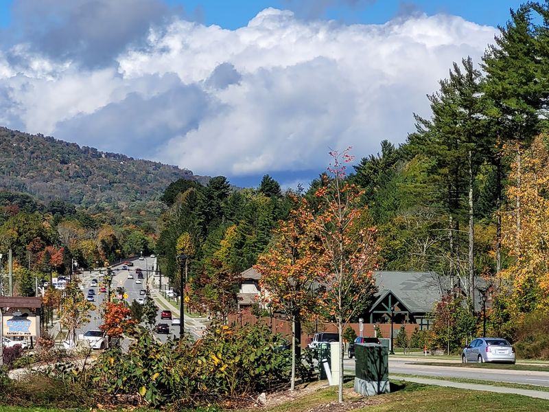 Walk Downtown When The Surrounding Mountains Start Changing Color