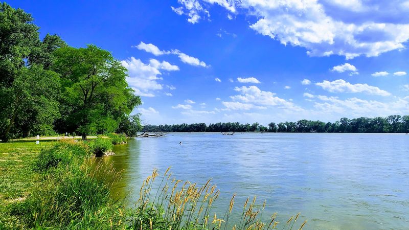 The Swim Beach on a Hot July Afternoon