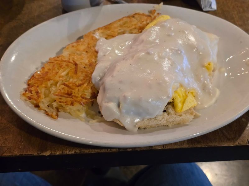 Crispy Hash Browns and Fluffy Biscuits