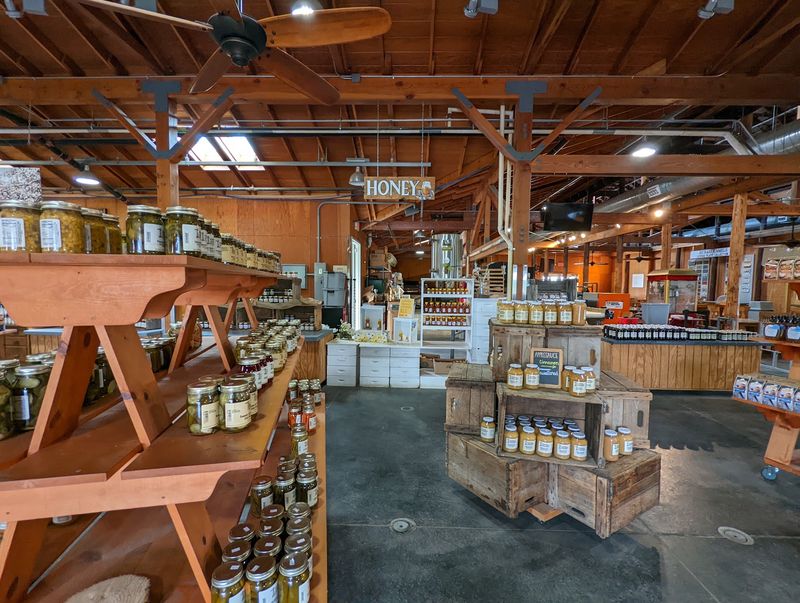 A Farm Store Stocked Shelf to Shelf