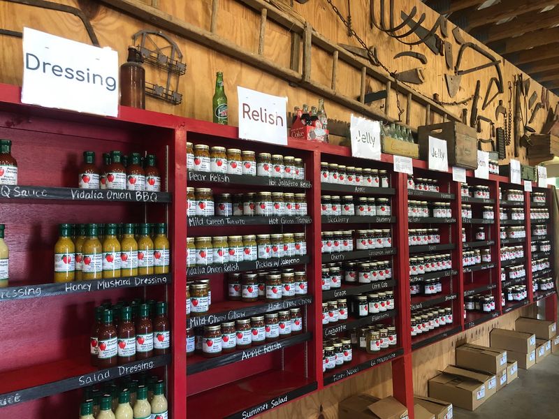 Georgia Has A Country Farm Market With Shelves Full Of Homemade Pies - Decor Hint Shelves Stacked With Jams And Apple Butter