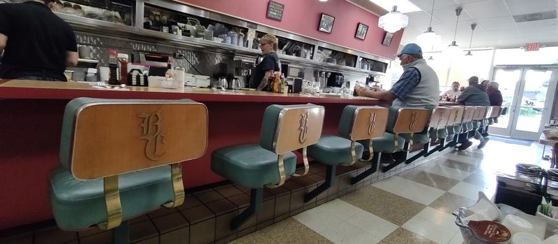 The Counter Seating Adds To The Vintage Feel