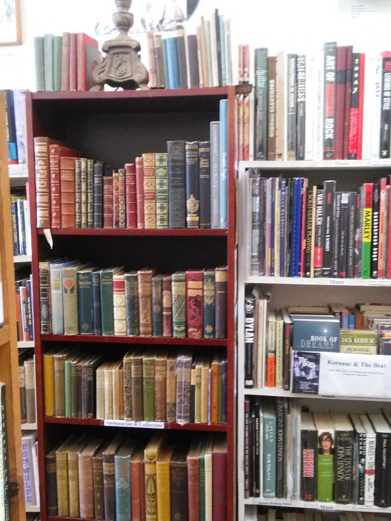 Signed Copies And First Editions Behind Glass