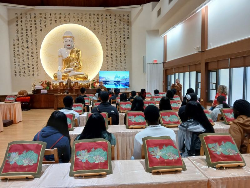 Join The Weekly Dharma Service Before Sitting Down To Eat