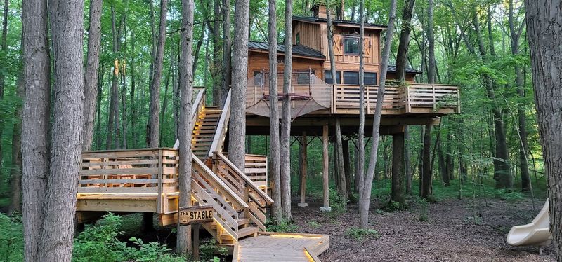 Cannaley Treehouse Village At Oak Openings Preserve, Swanton