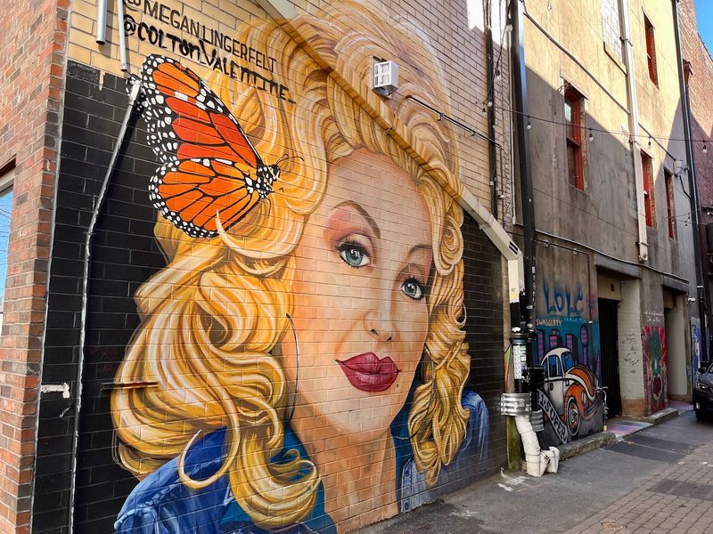 Dolly Parton Mural At Strong Alley, Knoxville