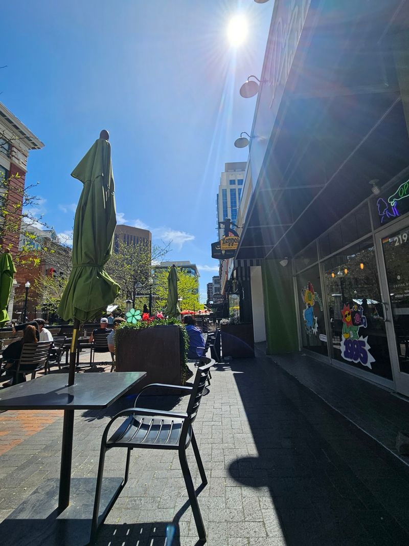 Outdoor Seating Turns 8th Street Into Part Of The Coffee Break