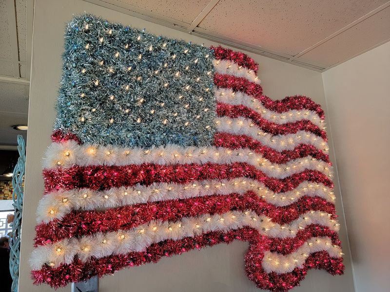 Booths, Counter Stools, and Patriotic Touches