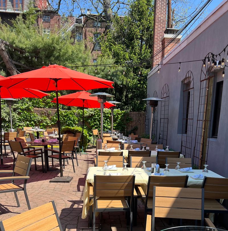 The Garden Patio Hides Behind The Restaurant