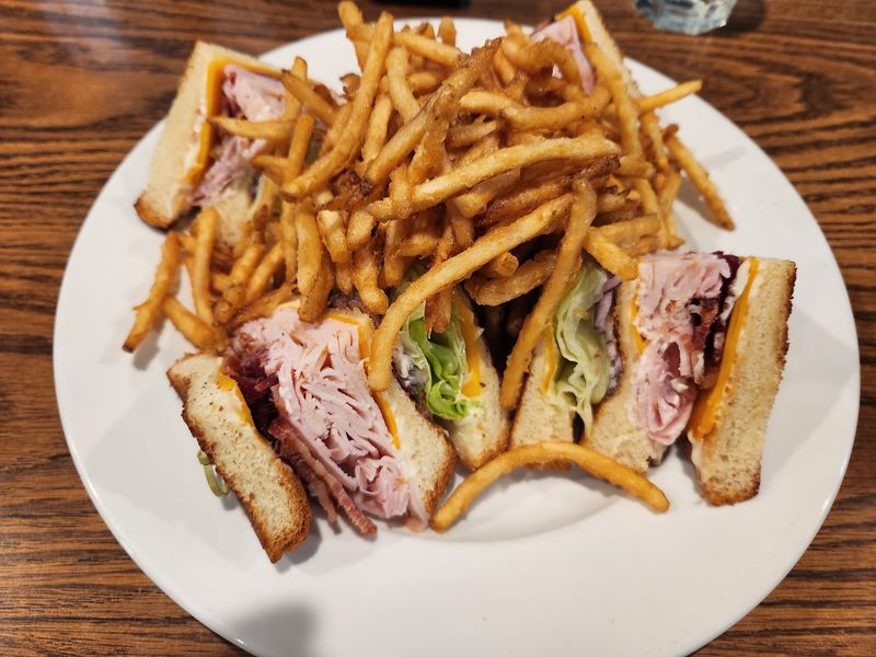 A Club Sandwich Built In Three Layers