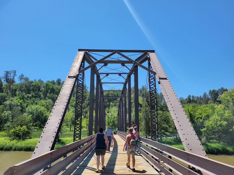 Crossing the Old Verdigre Bridge
