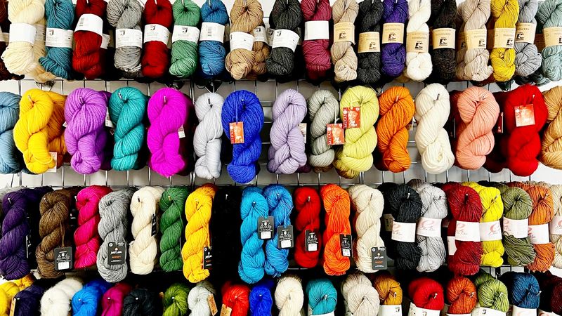 Colorful Skeins Fill The Shelves