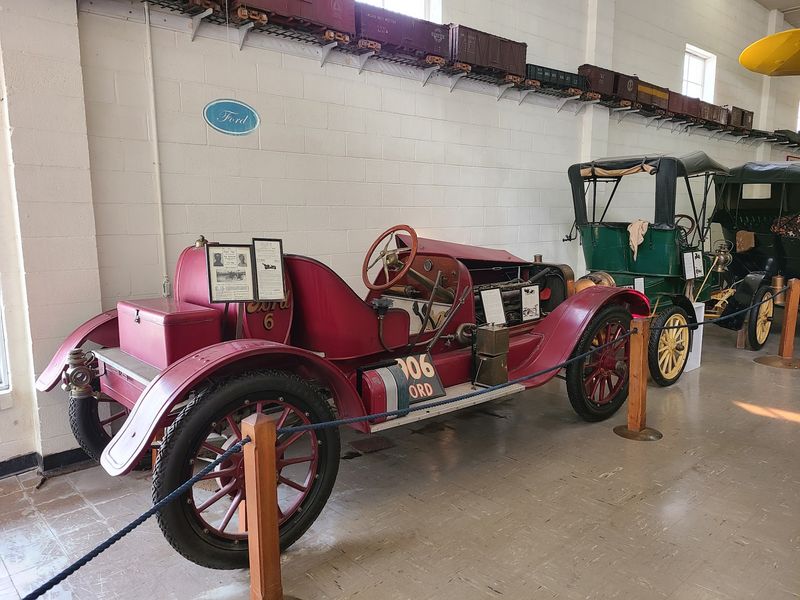 Over 350 Antique Cars Parked in Order of Invention