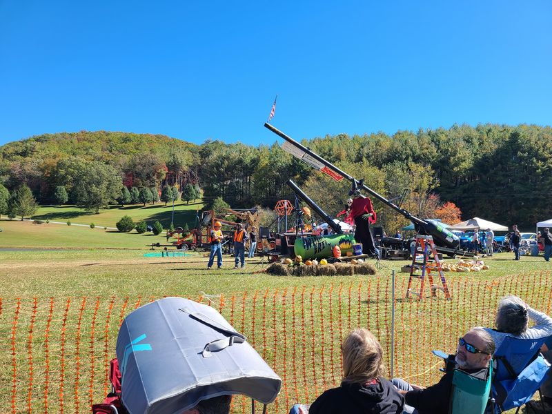 This North Carolina Fall Festival Literally Launches Pumpkins Through The Air - Decor Hint Cheer For Teams As They Battle To Send Their Pumpkins The Farthest