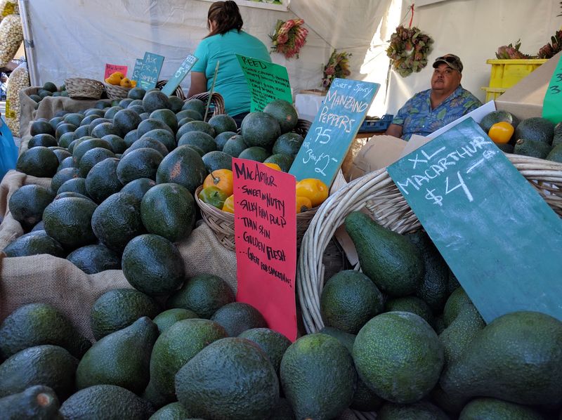 Strong Arm Contest With Avocado Bags