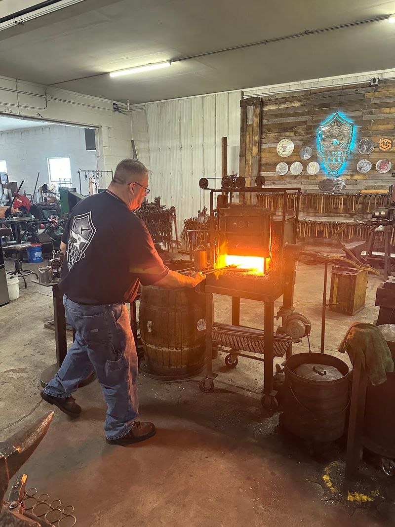 This Nebraska Blacksmith Shop Lets Total Beginners Hammer Out Their Own Knife From A Railroad Tie - Decor Hint Parents, Teens, and Party Groups