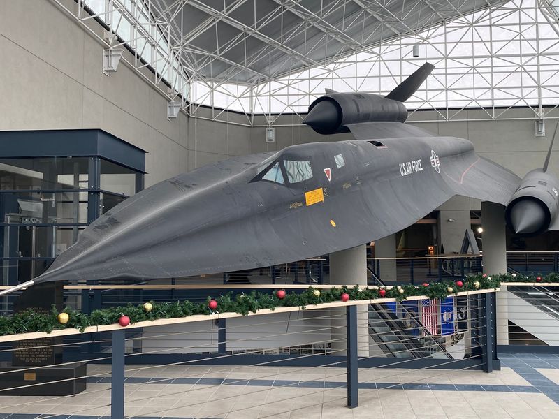 The SR-71 Blackbird in the Atrium