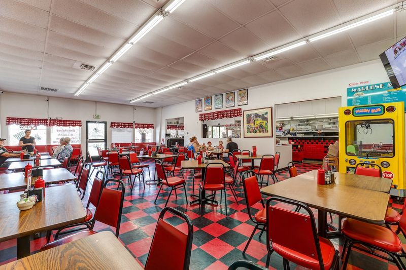 Red Booths And Retro Charm