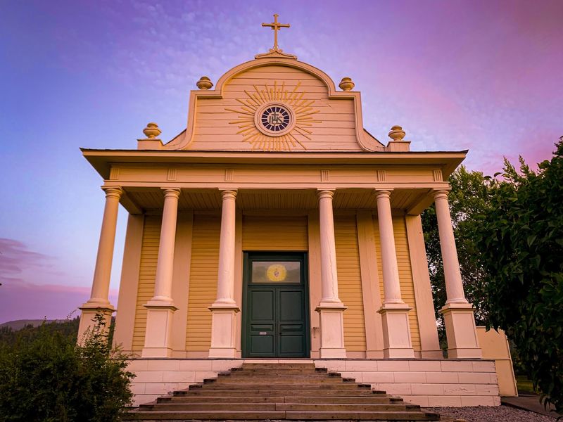 This 1850s Mission Church In Idaho Is The State's Oldest Standing Building - Decor Hint The Parish House Next Door