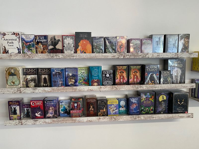 Start Your Spooky Season With Crystals, Tarot And Mystical Finds At This Connecticut Gift Shop - Decor Hint Tarot Decks Invite Plenty Of Curious Browsing