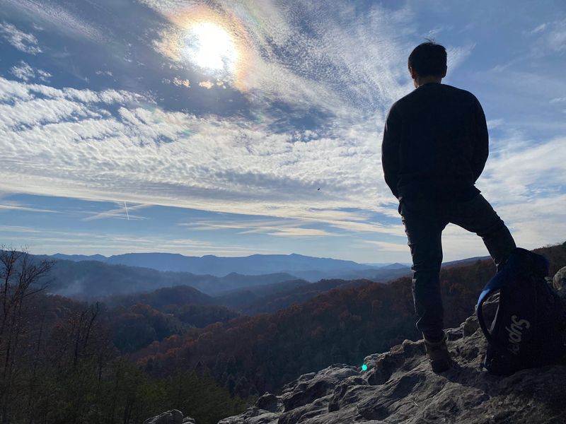 You Can Hike Past 350-Year-Old Trees And Towering Sandstone Bluffs On This Secret Kentucky Trail - Decor Hint Scrambling Through The Maze