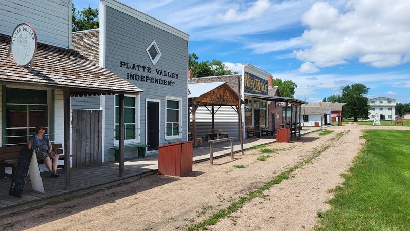 Railroad Town and Its Busy Main Street