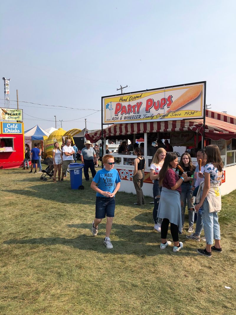 Merchant Buildings And Food Booths Give Visitors Plenty To Browse Between Events