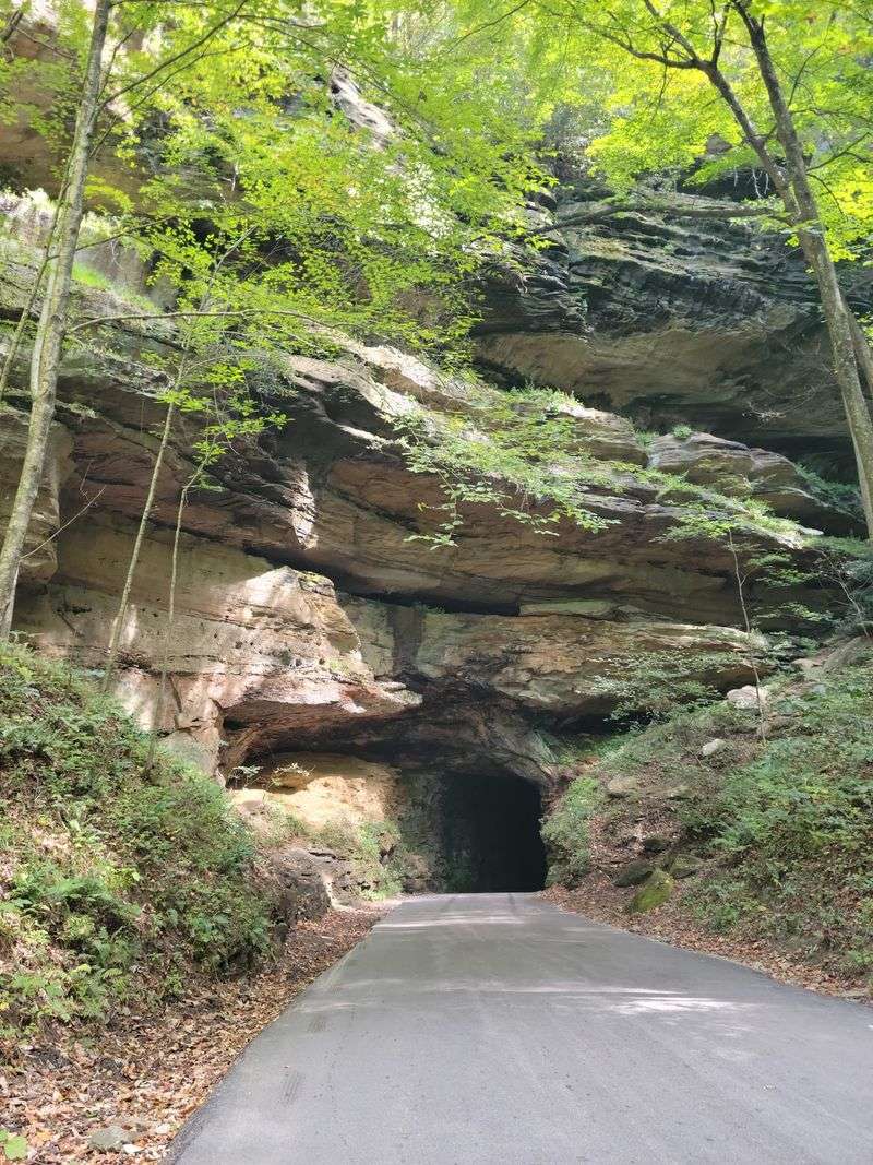 Squeeze Through The Historic Nada Tunnel