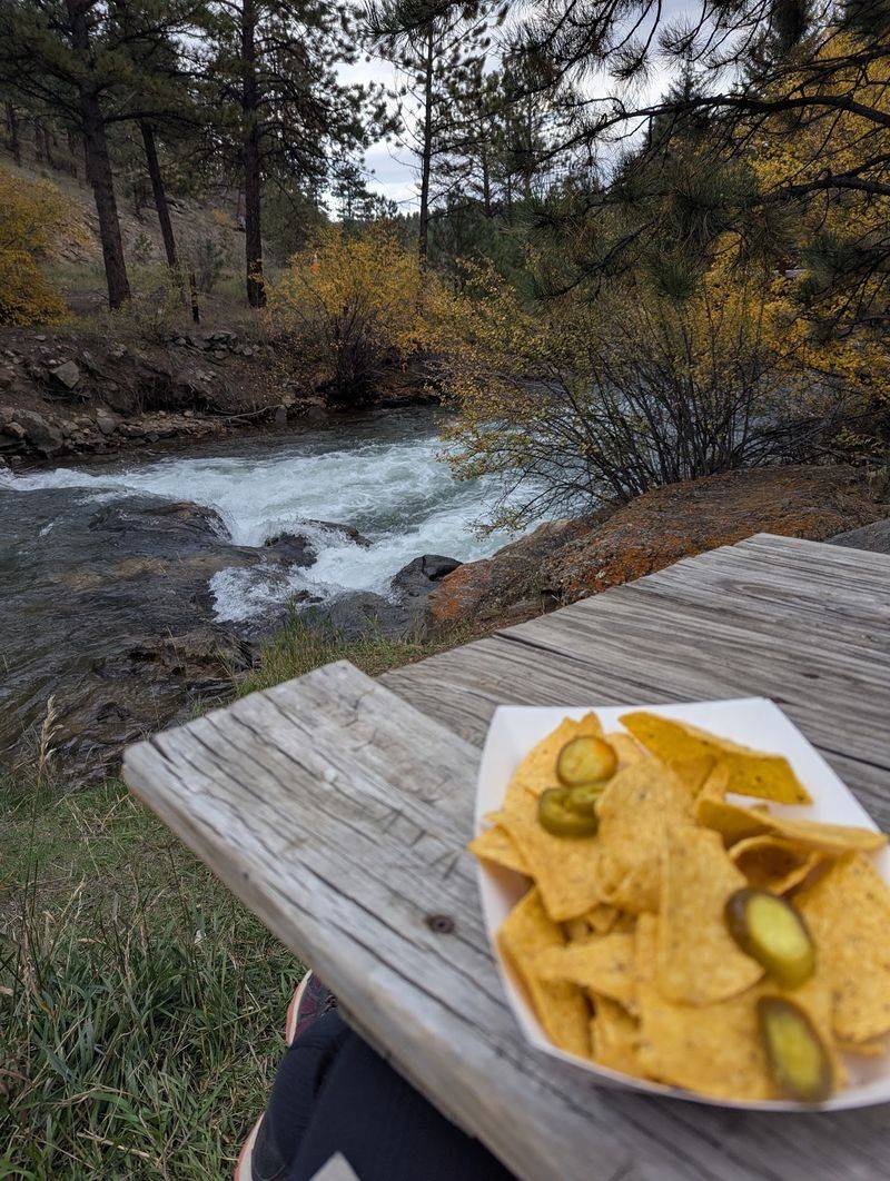 Lunch Along Roark Creek