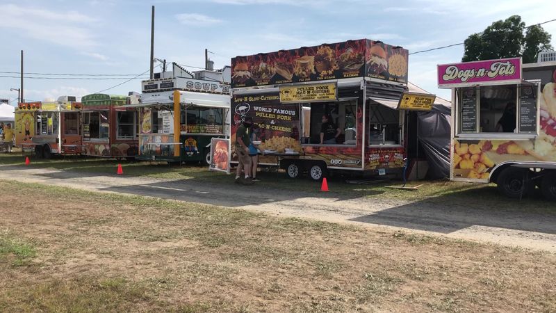 Food Vendors Keep The Fairground Snacking Going