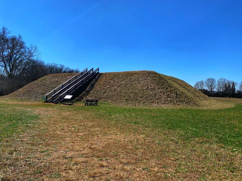 Ancient Earthen Mounds And A Riverside Fish Trap
