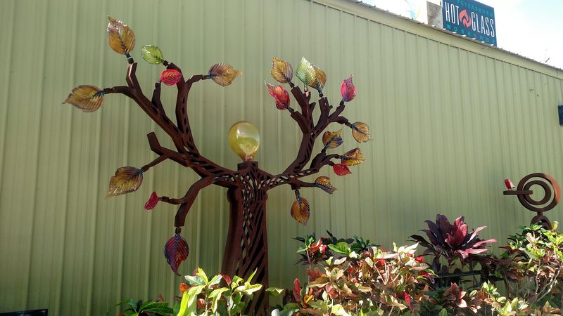 Florida Sunlight Doing Its Work in the Sculpture Garden