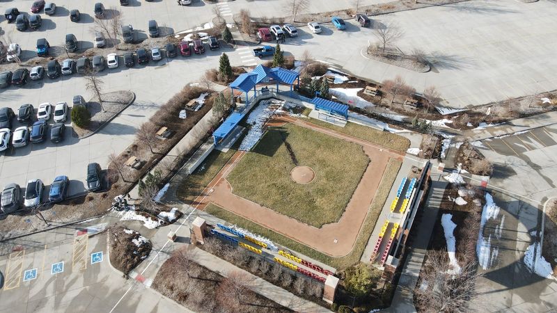 A Baseball Diamond Hiding in a Parking Lot
