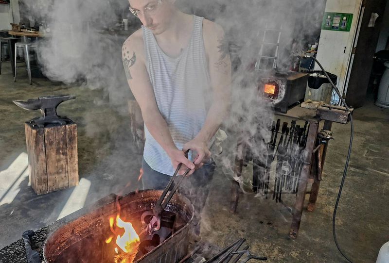 The Shop’s Founder Is A Forged In Fire Champion Who Still Teaches Traditional Techniques Night Owl Iron Works