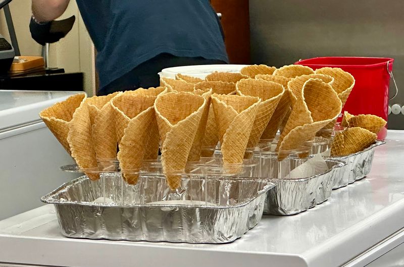This Family-Owned Idaho Scoop Counter Churns Homemade Huckleberry Ice Cream From Scratch - Decor Hint Homemade Waffle Cones Made Right There