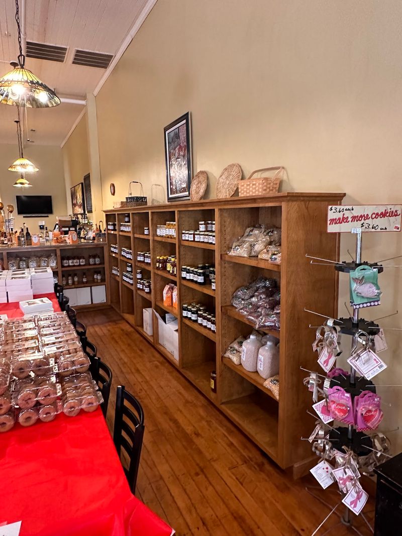 Shelves Full of Jams, Jellies, and Honey