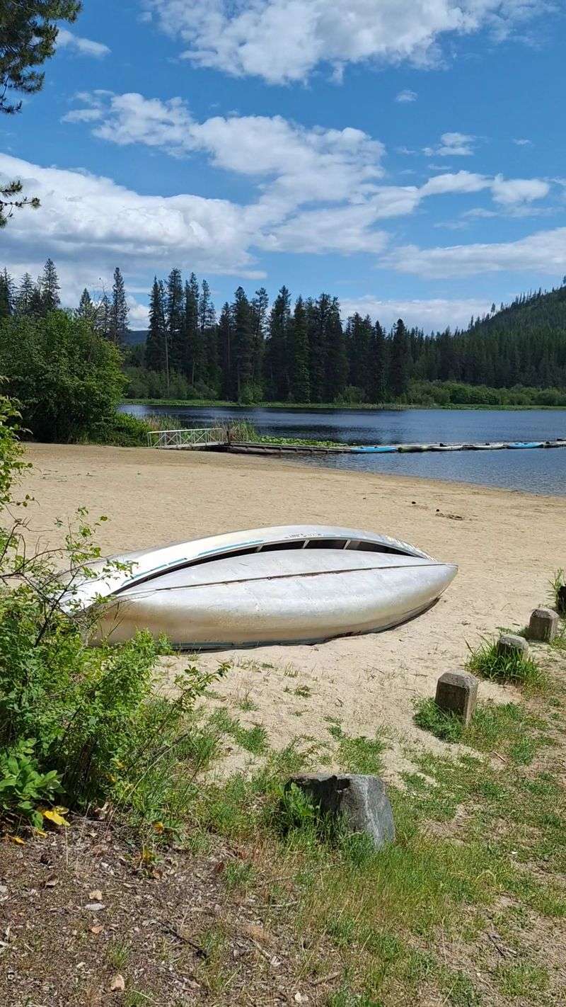 Round Lake State Park Swimming Beach, Sagle