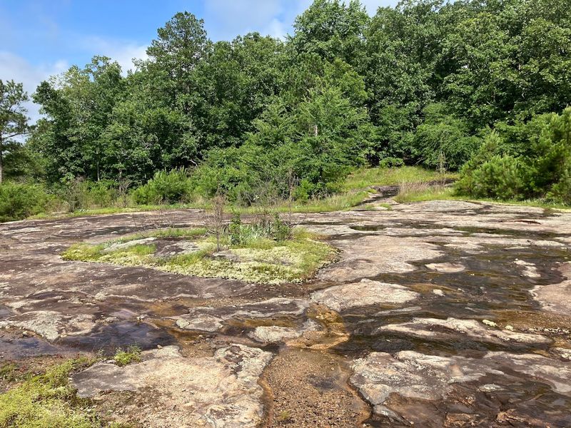 Flat Rock Trail Featuring Unique Granite Landscape
