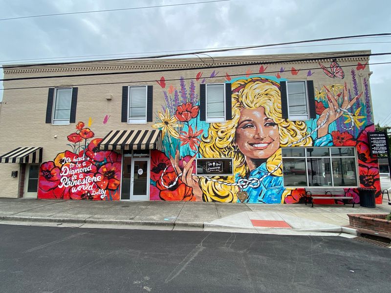 An Anniversary Painted On Brick