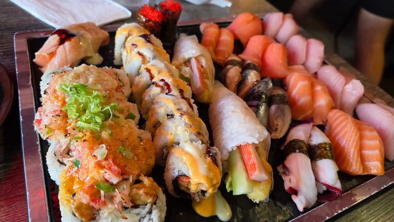 This Idaho All-You-Can-Eat Sushi Restaurant Keeps Fresh Rolls Coming To The Table - Decor Hint Movie-Themed Rolls Steal Attention