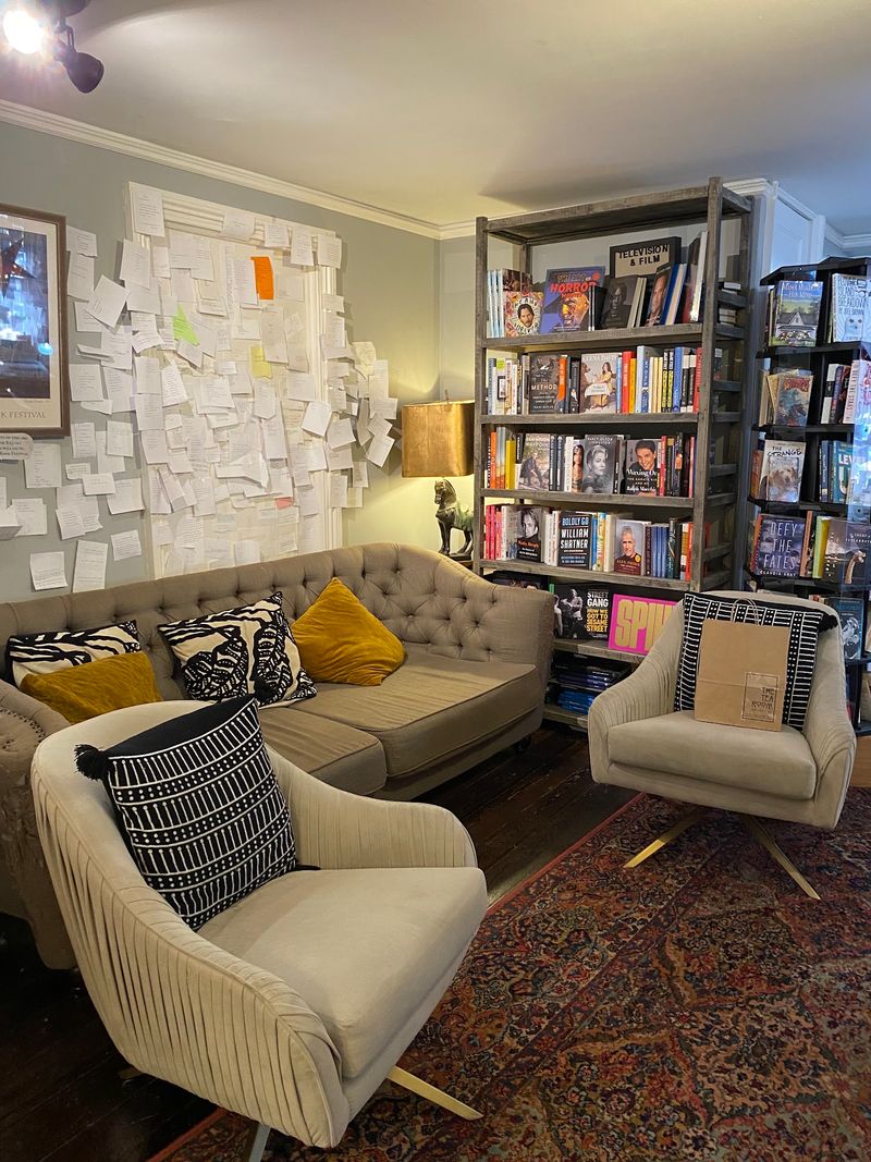 A Working Typewriter And A Wall Of Strangers' Notes